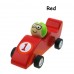 Wooden Pull Back Racing Car